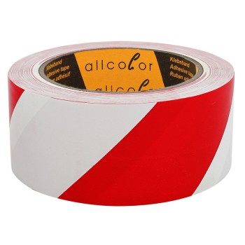 Allcolor Warning Tape 510 white-red