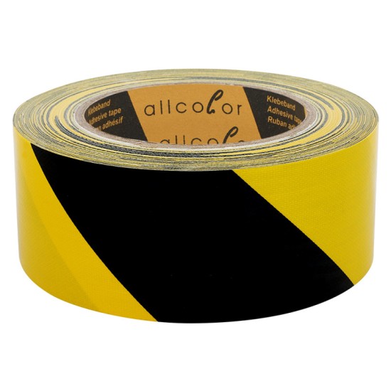 Allcolor Cloth Warning Tape 650 black-yellow