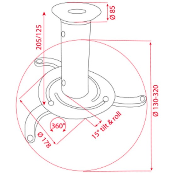 AV Stands & Brackets DMT 100230