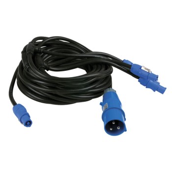 DMT Powercable E12,5 10mtr 6x Powercon out