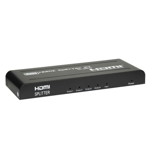 Showgear HDMI 2.0 Splitter 1 in 4 out