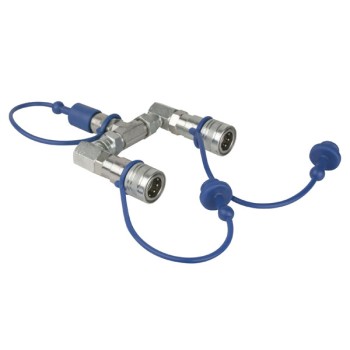 Showtec CO₂ 3/8 Q-Lock 2-way Splitter