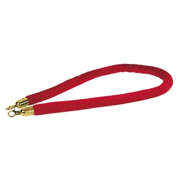 Showtec Velvet Rope, Red, Gold Hook