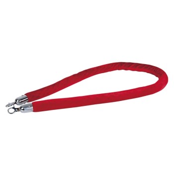 Showtec Velvet Rope, Red, Silver Hook