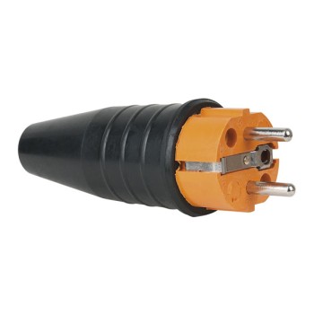 PCE Rubber Schuko Connector Male