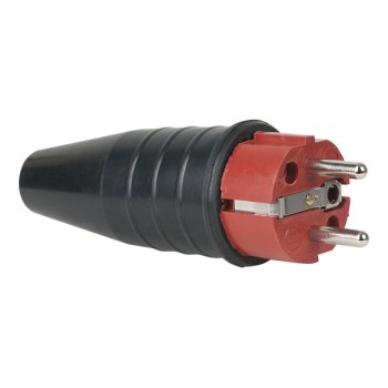 PCE Rubber Schuko Connector Male