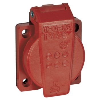 Showgear Chassis connector with cover VDE