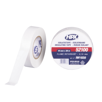 HPX PVC Insulation tape 52100 19 mm 20 mt white