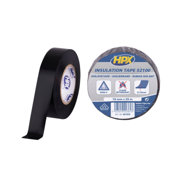 HPX Nastro isolante in PVC 52100 19 mm 10 mt nero