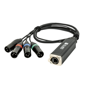 Showgear CS-4M/3 4-channel DMX shuttle snake via network cable