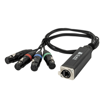 Showgear CS-4F/5 4-channel DMX shuttle snake via network cable