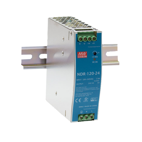 Meanwell DIN Rail Power Supply 120 W/24 V DC