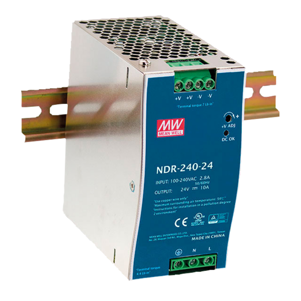 Meanwell DIN Rail Power Supply 240 W/24 V DC