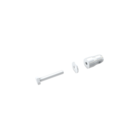 Milos Male fitting with M12x75 bolt