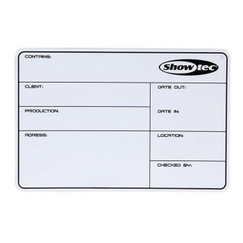 Showtec Flight Case Magnetic Label