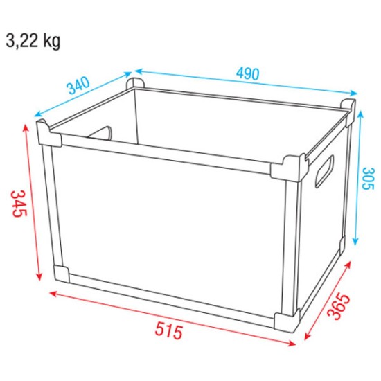 Flightcase Dap-Audio D7004