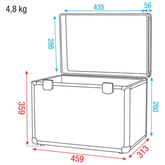 Flightcase Dap-Audio D7011