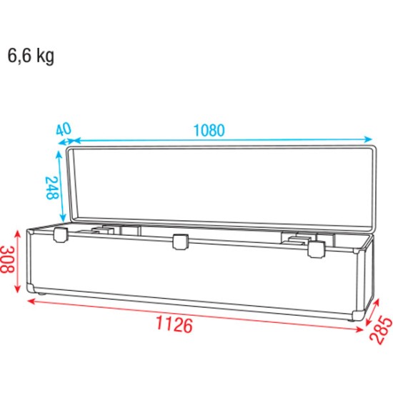 Flightcase Dap-Audio D7012