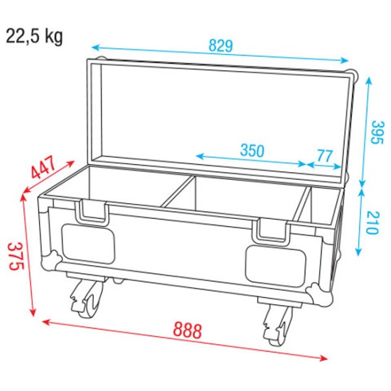 Flightcase Dap-Audio D7025