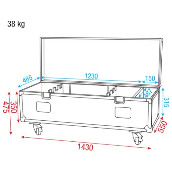 Flightcases Dap-Audio D7026