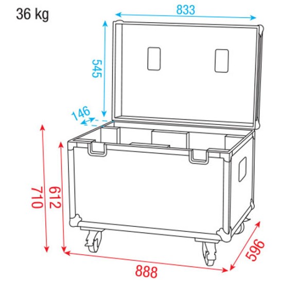 Flightcase Dap-Audio D7028