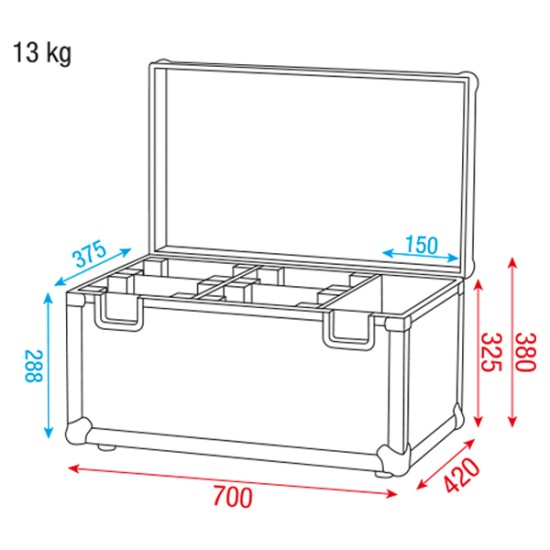 Flightcases Dap-Audio D7034