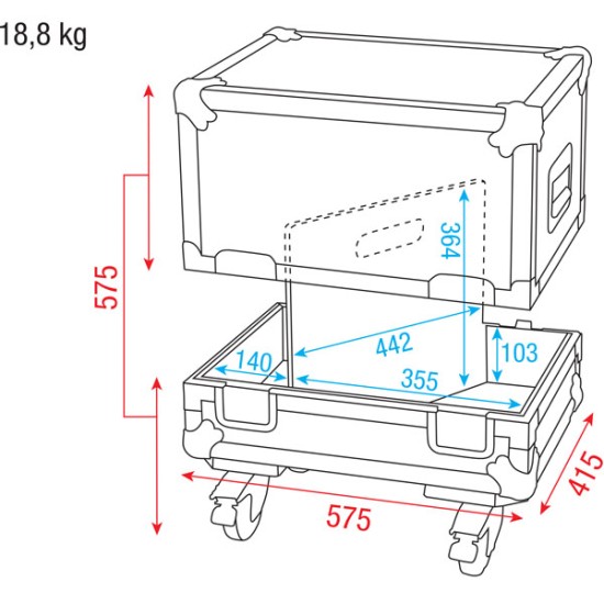 Flightcases Dap-Audio D7318