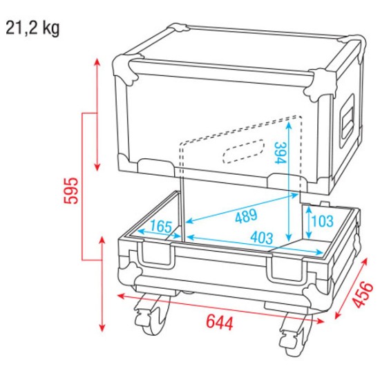 Flightcase Dap-Audio D7319