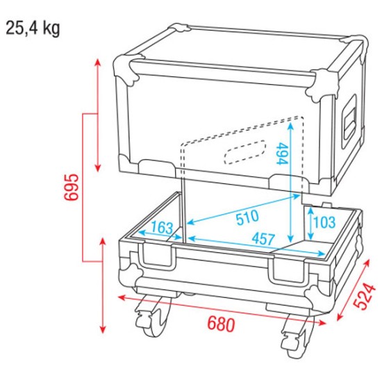 Flightcases Dap-Audio D7320