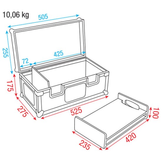 Flightcase Dap-Audio D7363B