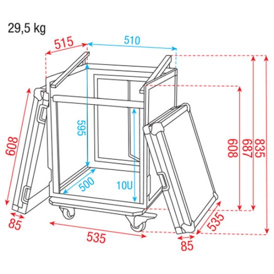 Flightcase Dap-Audio D7367B