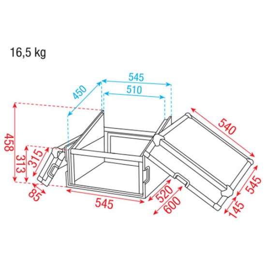 Flightcase Dap-Audio D7369B