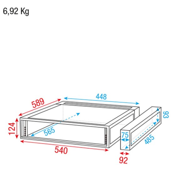 Flightcase Dap-Audio D7371B