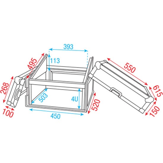 Flightcase Dap-Audio D7378B