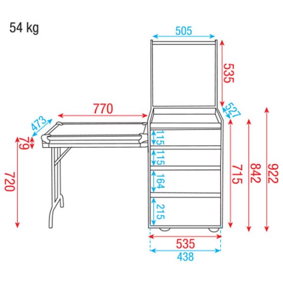 Flightcase Dap-Audio D7383B