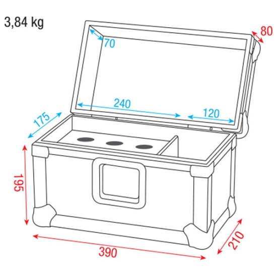 Flightcases Dap-Audio D7393B