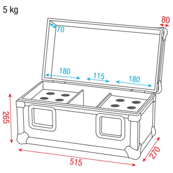 Flightcase Dap-Audio D7394B