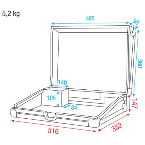 Flightcases Dap-Audio D7401