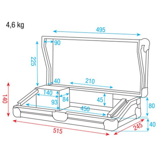 Flightcases Dap-Audio D7403