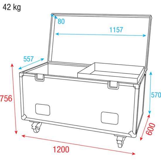 Flightcase Dap-Audio D7451