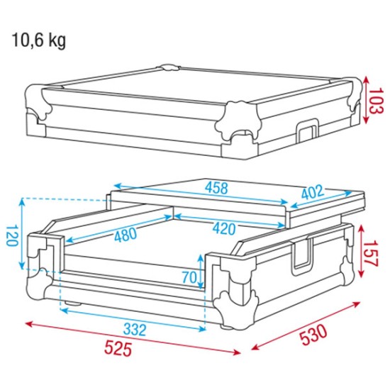 Flightcases Dap-Audio D7467