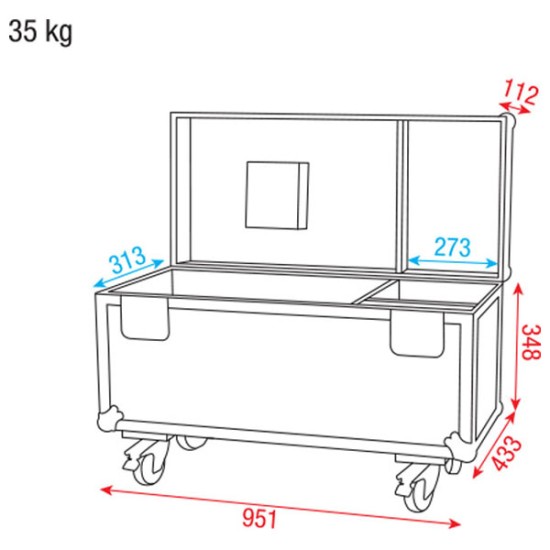 Flightcase Dap-Audio D7474B