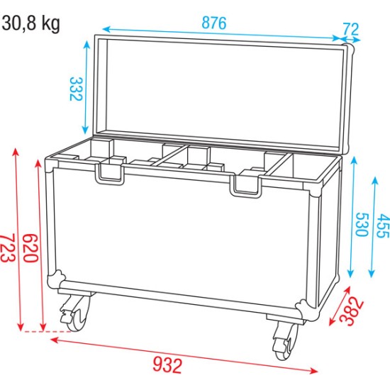 Flightcase Dap-Audio D7476