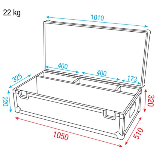 Flightcases Dap-Audio D7486B