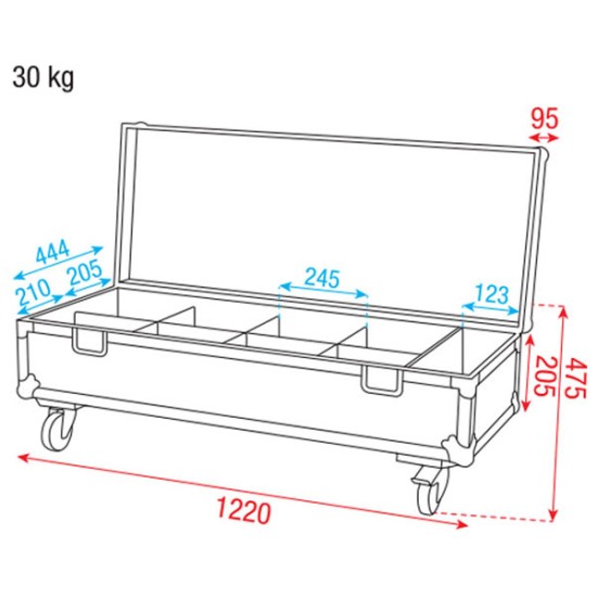 Flightcase Dap-Audio D7498B