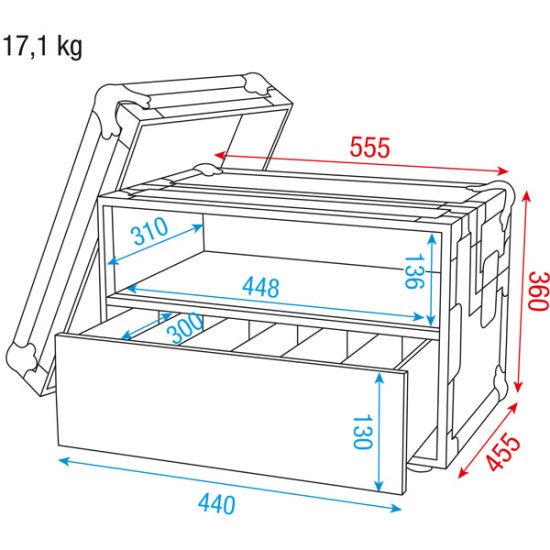 Flightcases Dap-Audio D7519B