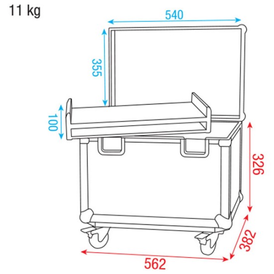 Flightcase Dap-Audio D7524