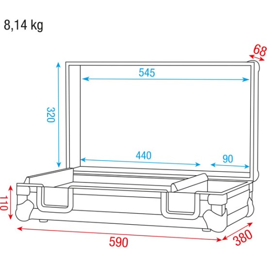 Flightcases Dap-Audio D7525