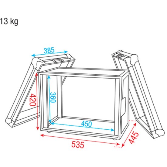 Flightcases Dap-Audio D7533B