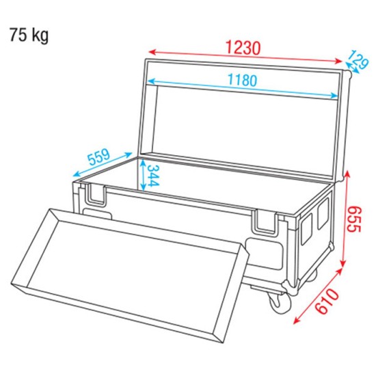 Flightcase Dap-Audio D7554